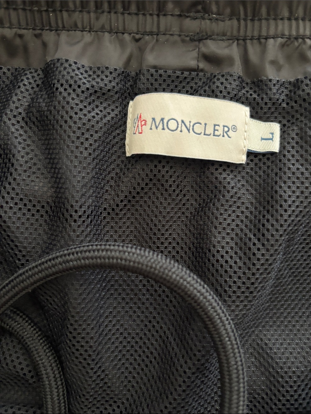 Moncler Black Shorts with White Trim - Picture 3 of 5